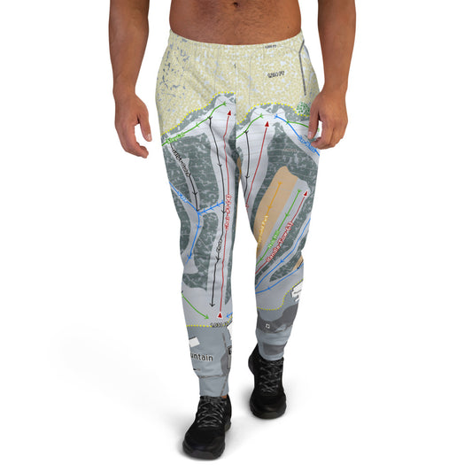 Christmas Mountain, Wisconsin Ski Trail Map Men's Mid-Layer - Powderaddicts