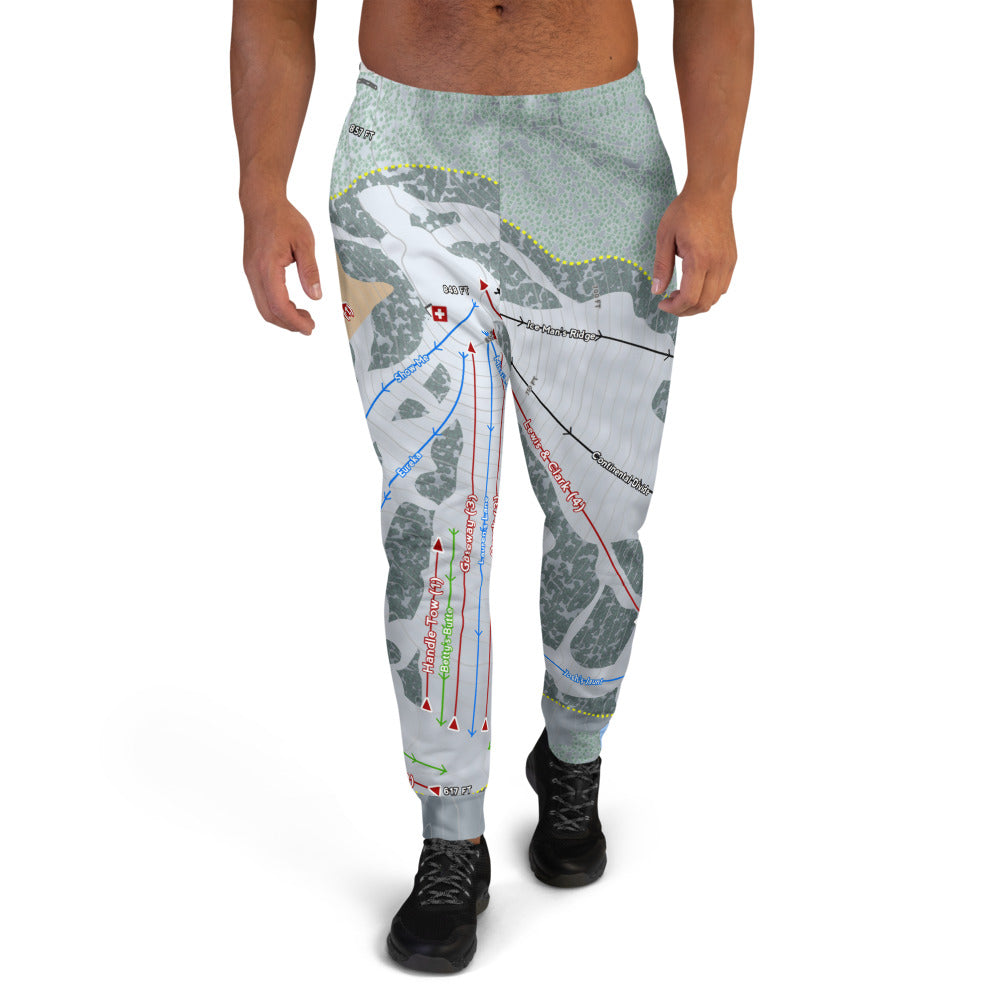 Hidden Valley, Missouri Ski Trail Map Men's Mid-Layer - Powderaddicts