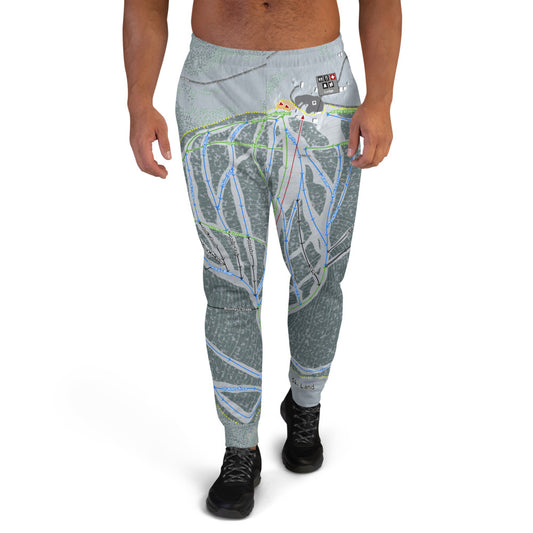 Ski Land, Alaska Ski Trail Map Men's Mid-Layer - Powderaddicts