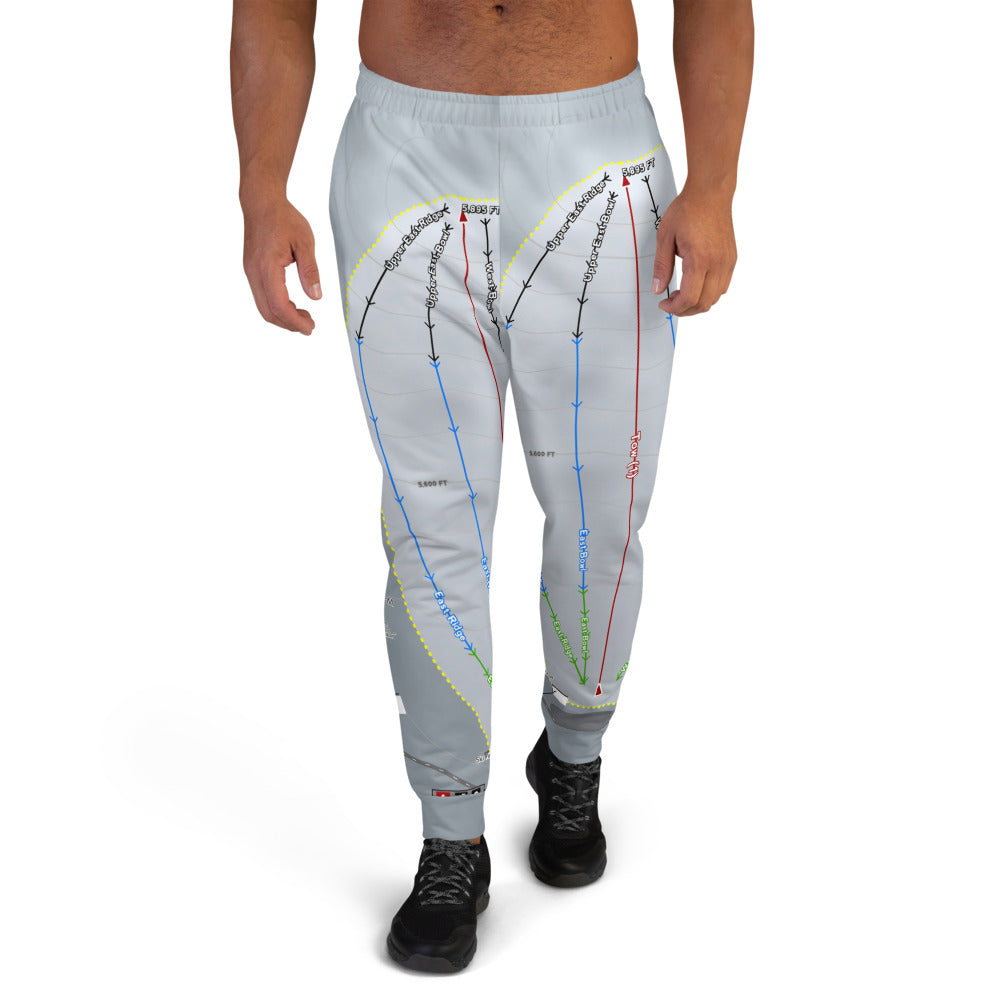 Rotarun, Idaho Ski Trail Map Men's Mid-Layer
