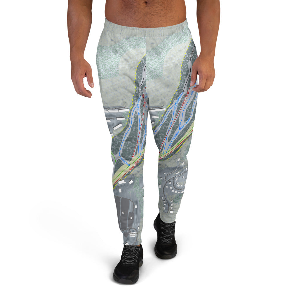 Massanutten, Virginia Ski Trail Map Men's Mid-Layer - Powderaddicts
