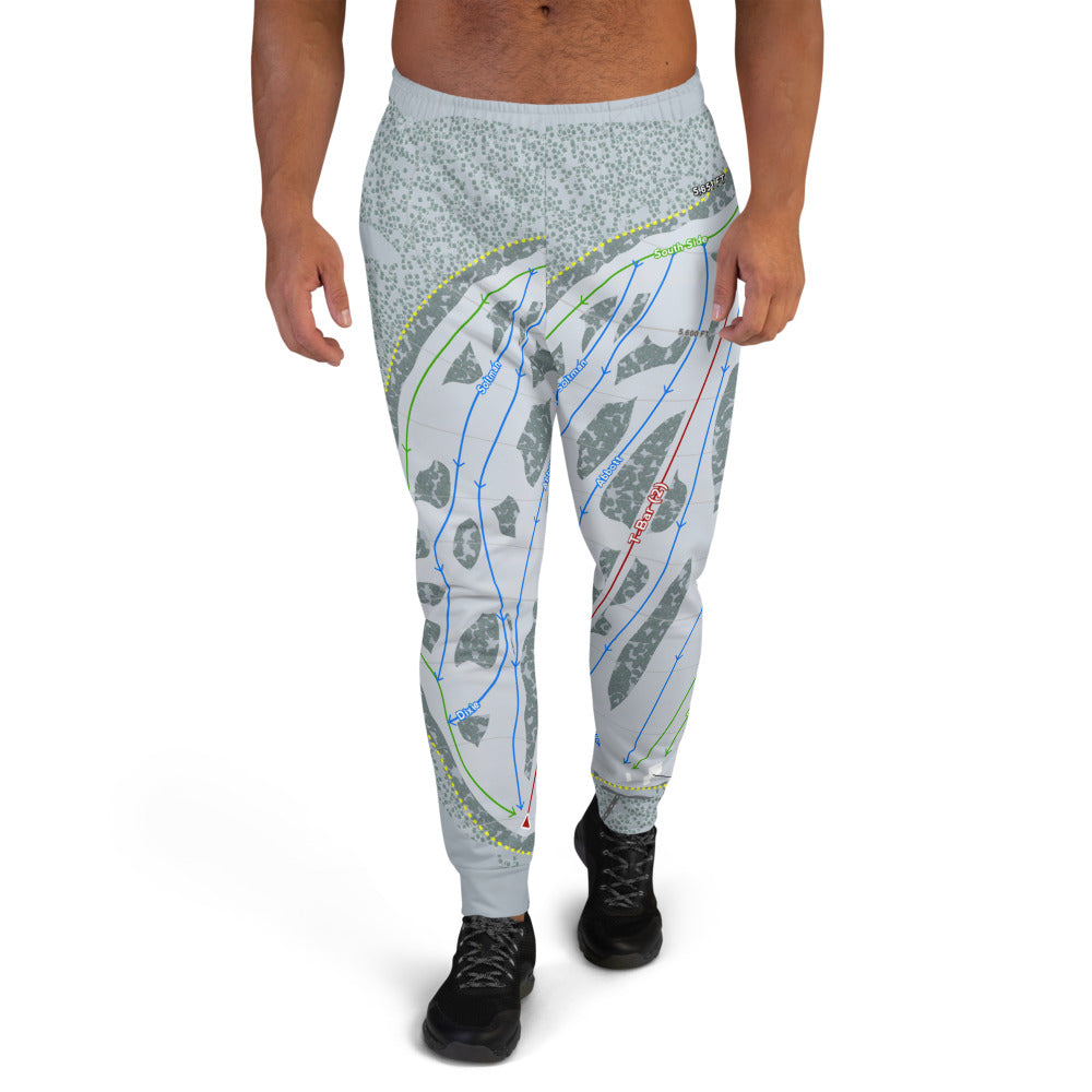 Snowhaven, Idaho Ski Trail Map Men's Mid-Layer - Powderaddicts