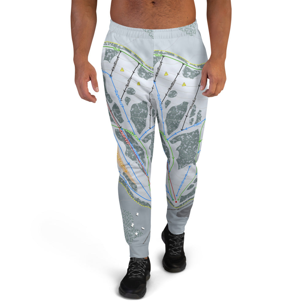 Magic Mountain, Idaho Ski Trail Map Men's Mid-Layer - Powderaddicts