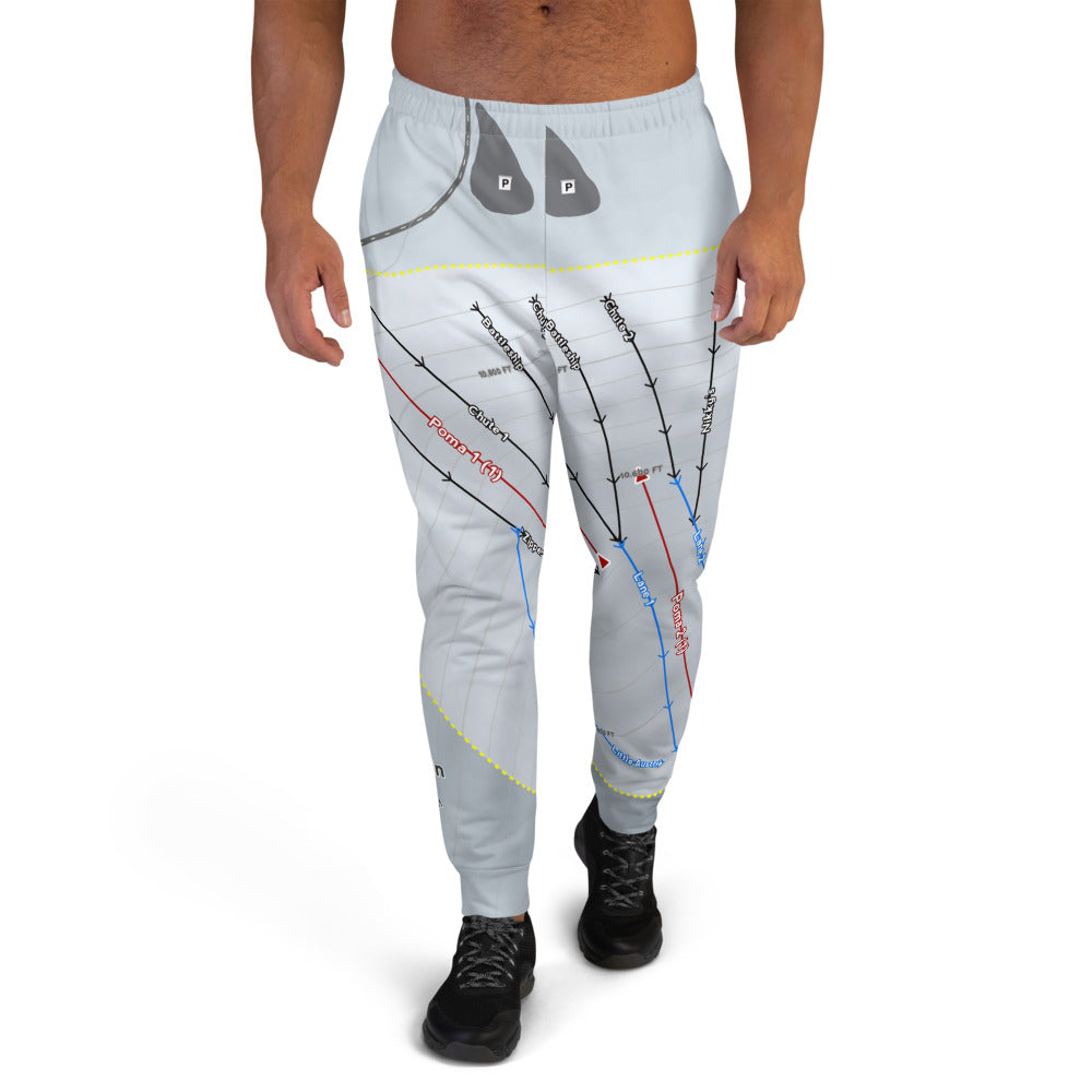 Beartooth Basin, Wyoming Ski Trail Map Men's Mid-Layer - Powderaddicts