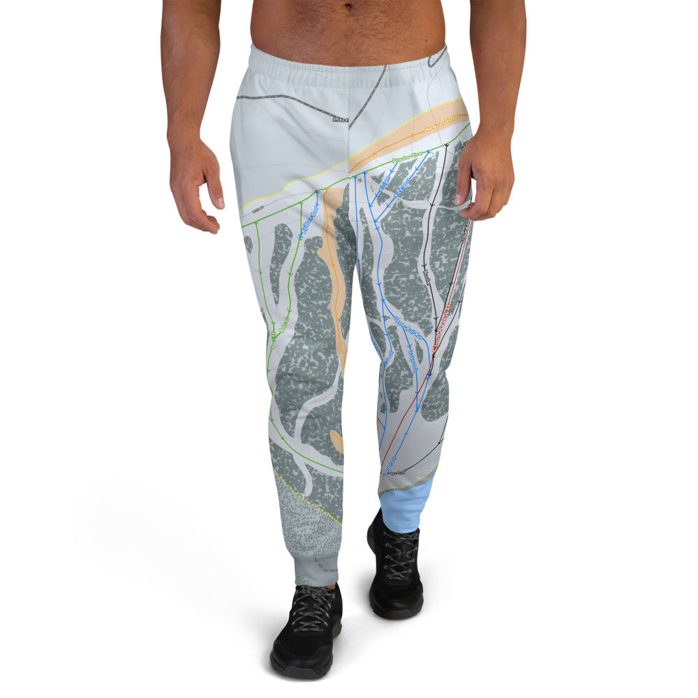 Meadowlark, Wyoming Ski Trail Map Men's Mid-Layer - Powderaddicts