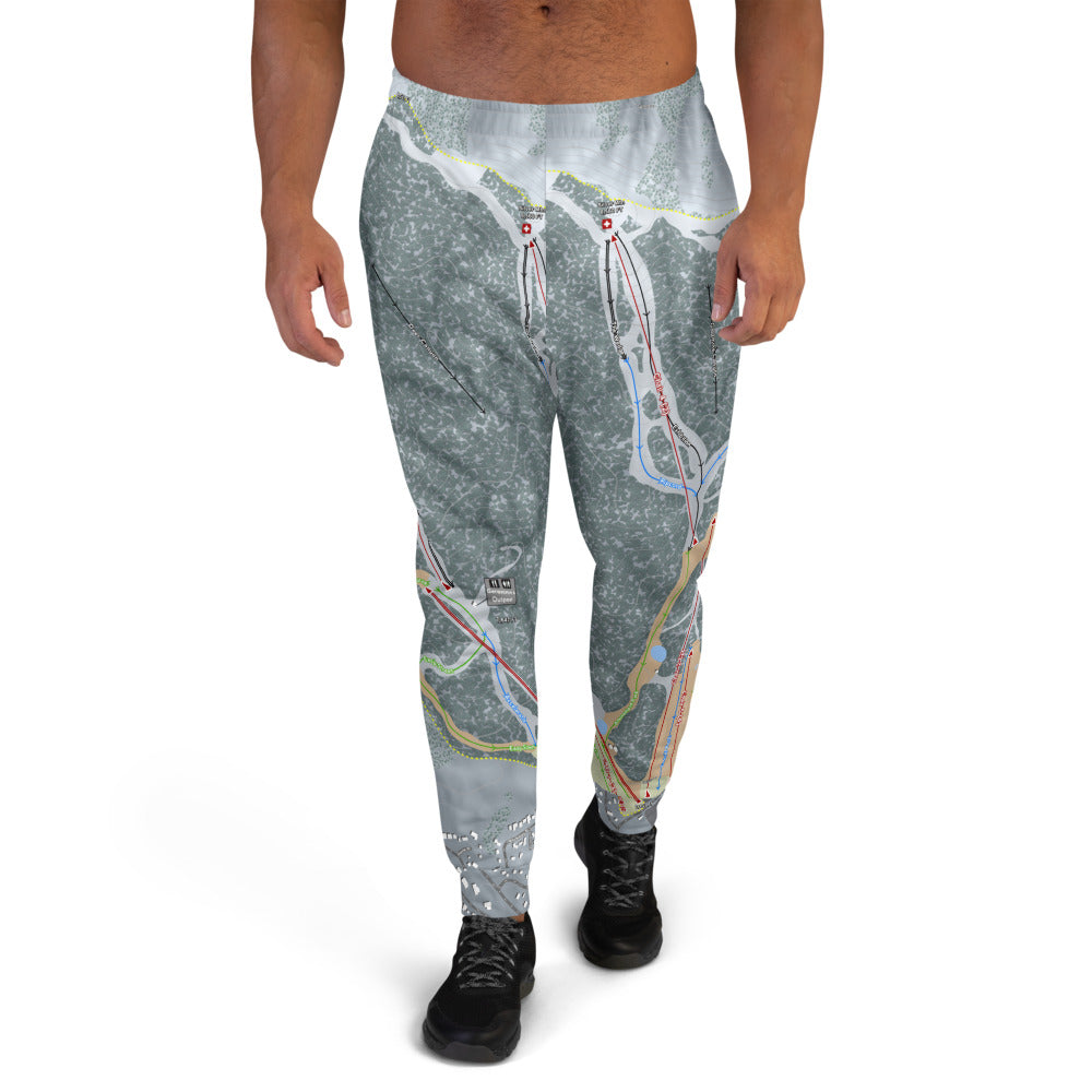 Bear Mountain, California Ski Trail Map Men's Mid-Layer - Powderaddicts
