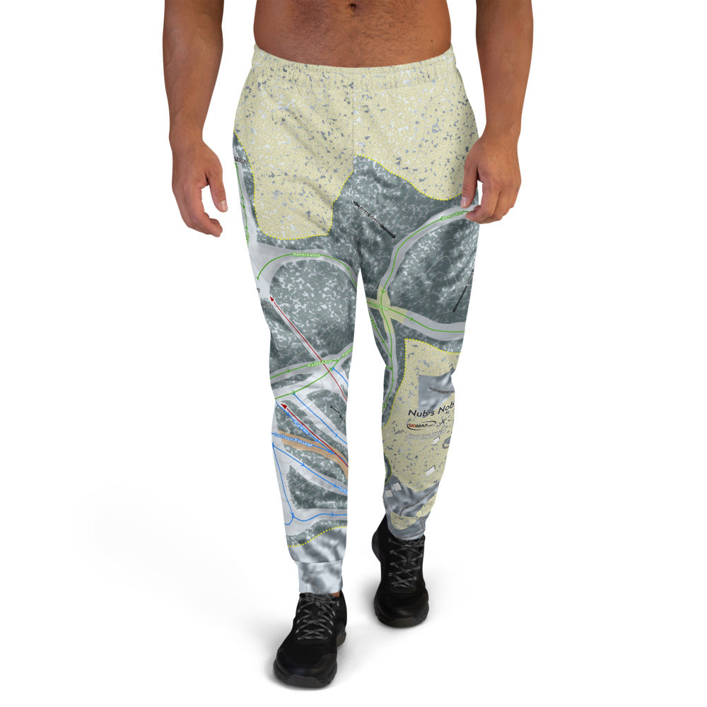 Nub' s Nob, Michigan Ski Trail Map Men's Mid-Layer