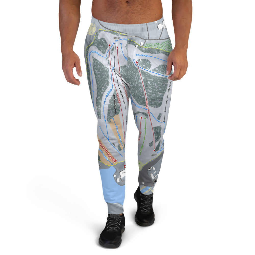 Perfect North Slopes, Indiana Ski Trail Map Men's Mid-Layer - Powderaddicts
