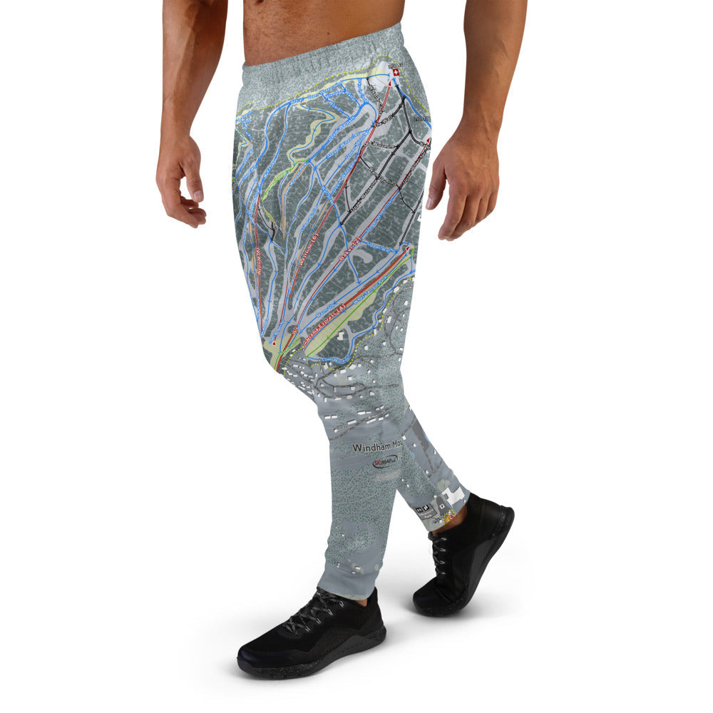 Windham Mountain, New York Ski Trail Map Men's Mid-Layer - Powderaddicts