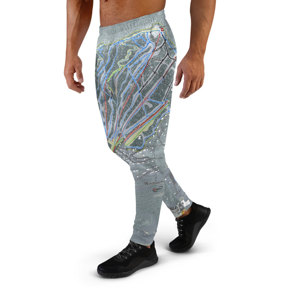 Windham Mountain, New York Ski Trail Map Men's Mid-Layer - Powderaddicts