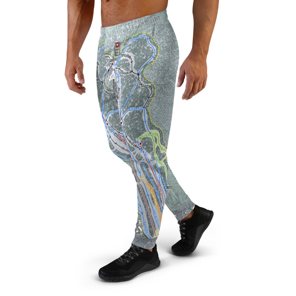 Shawnee Peak, Maine Ski Trail Map Men's Mid-Layer - Powderaddicts