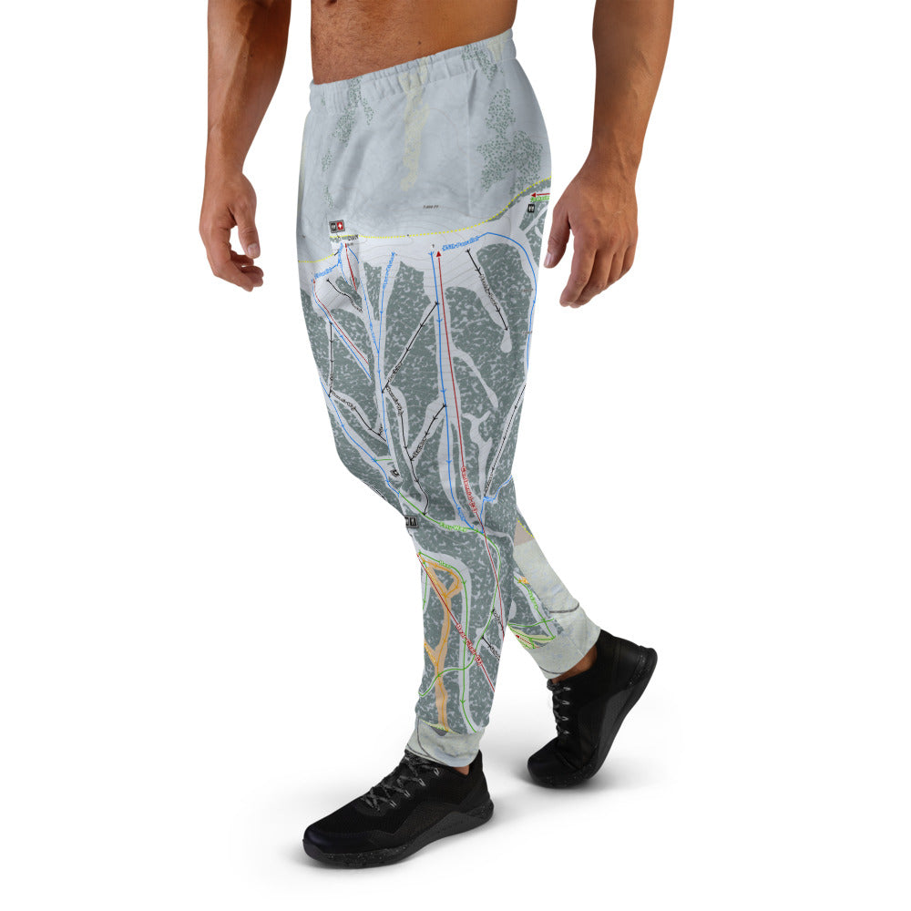 Brundage, Idaho Ski Trail Map Men&#39;s Mid-Layer - Powderaddicts