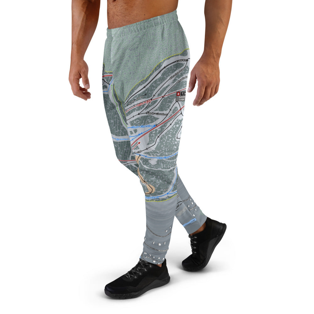 Hunter Mountain, New York Ski Trail Map Men&#39;s Mid-Layer - Powderaddicts