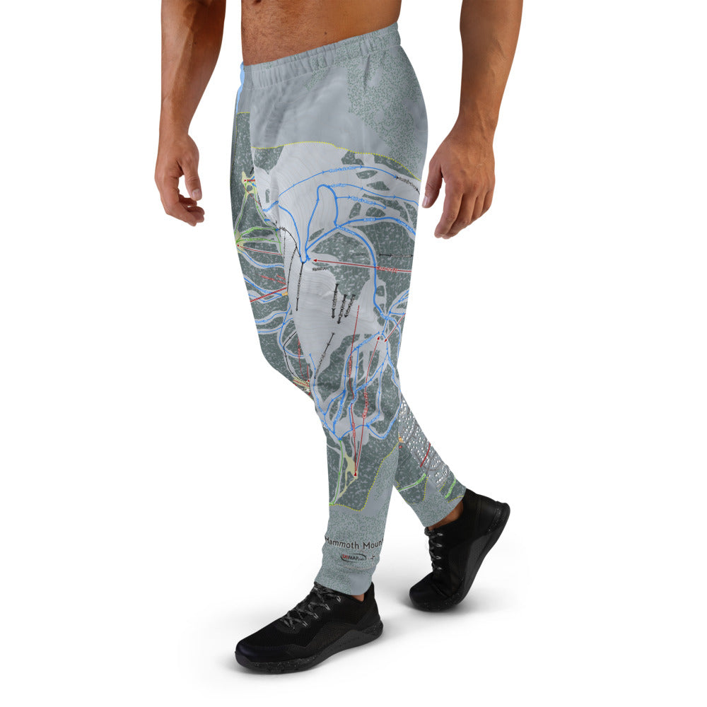 Mammoth Mountain, California Ski Trail Map Men&#39;s Mid-Layer - Powderaddicts