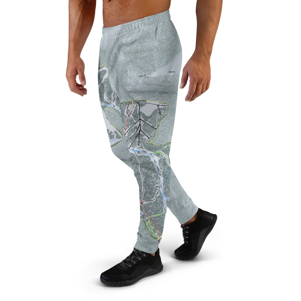 Discovery, Montana Ski Trail Map Men's Mid-Layer - Powderaddicts