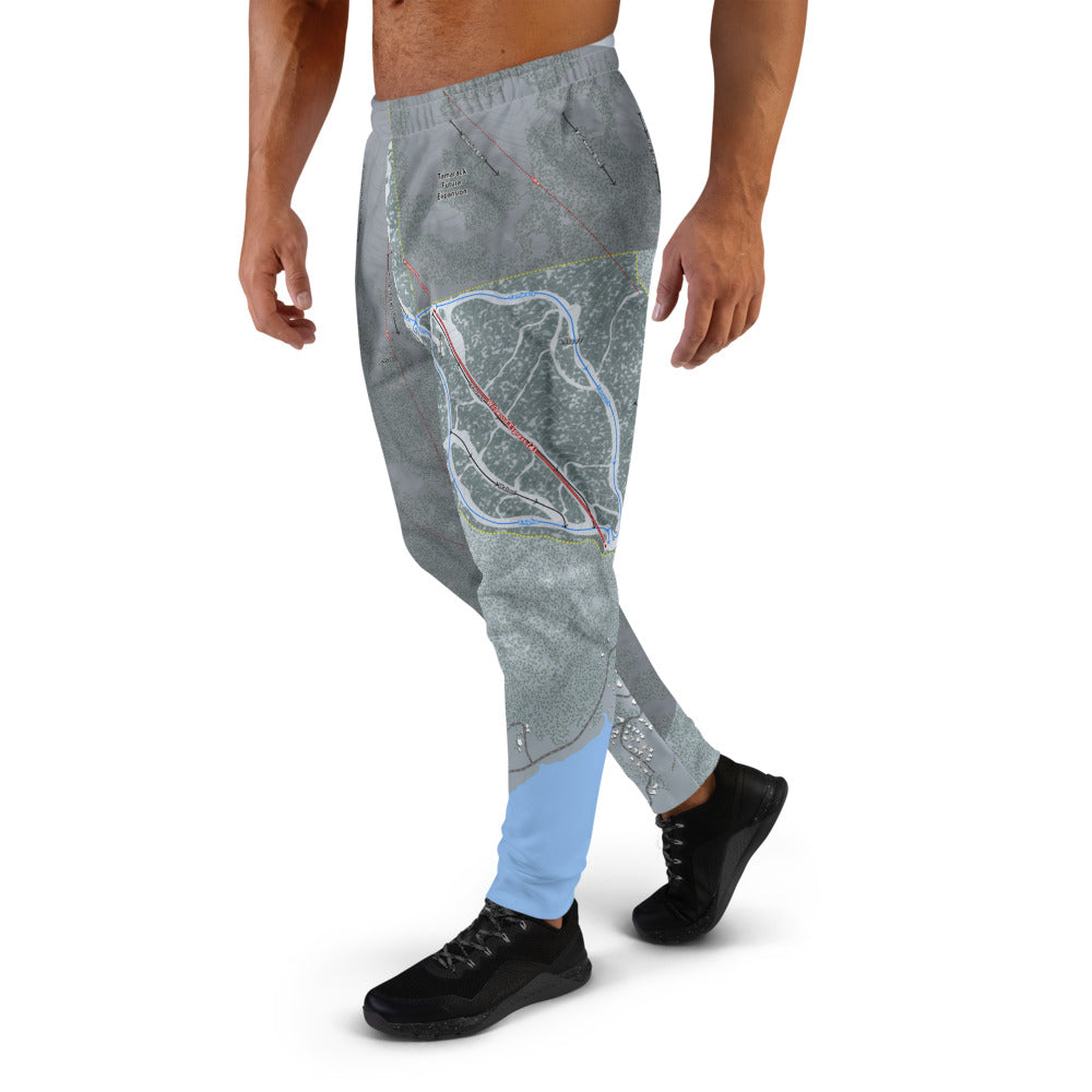 Tamarack, Idaho Ski Trail Map Men's Mid-Layer - Powderaddicts