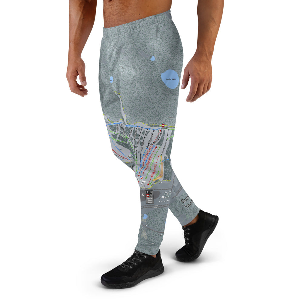 Summit At Snoqualmie, Washington Ski Trail Map Men&#39;s Mid-Layer - Powderaddicts