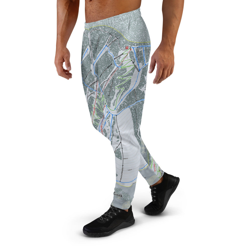 Pebble Creek, Idaho Ski Trail Map Men's Mid-Layer - Powderaddicts