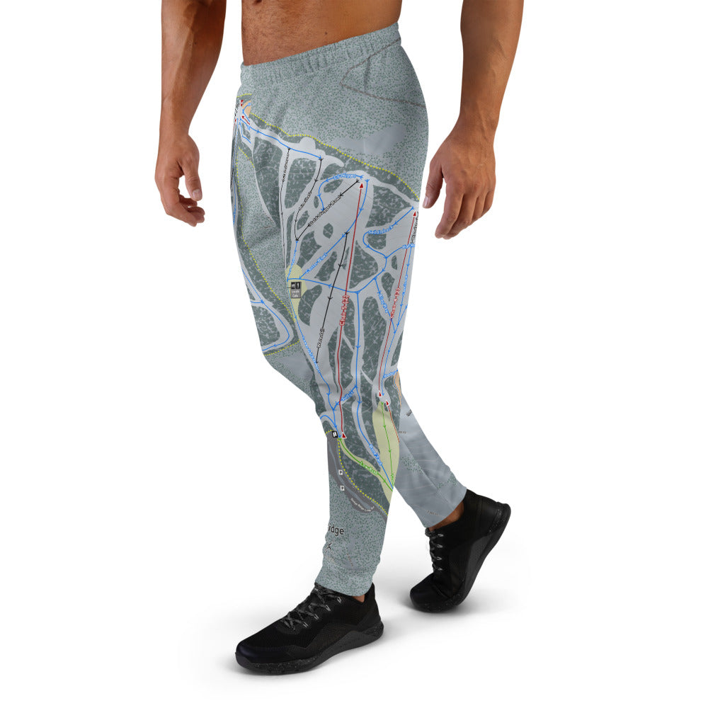 Dodge Ridge, California Ski Trail Map Men's Mid-Layer - Powderaddicts