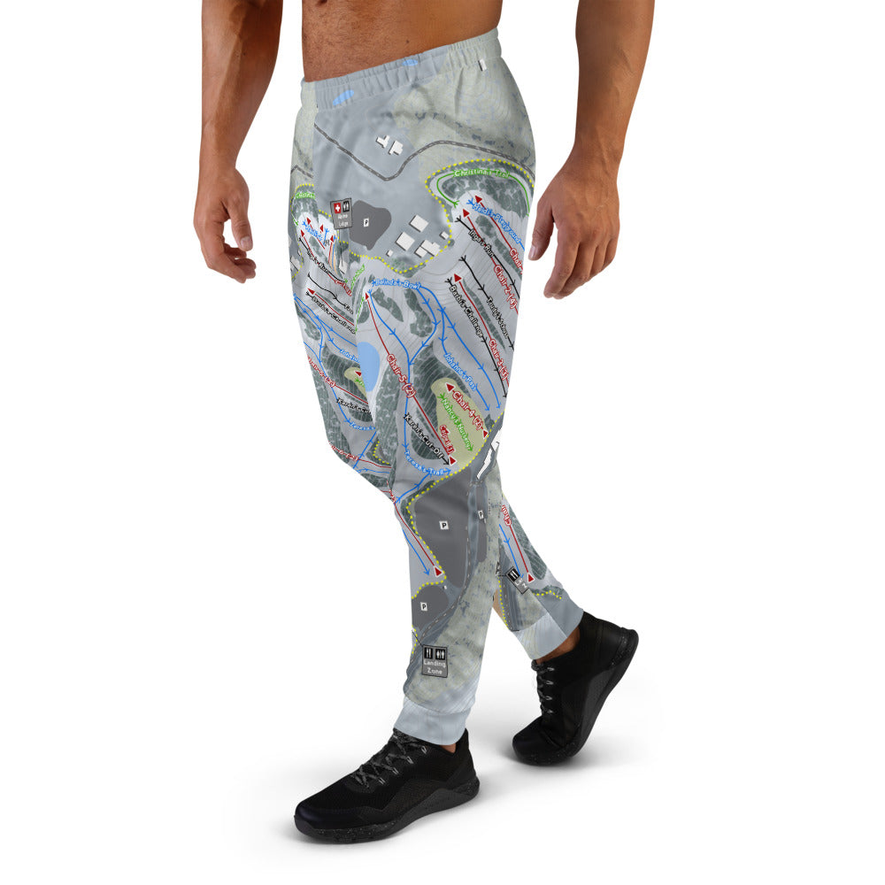 Afton Alps, Minnesota Ski Trail Map Men's Mid-Layer - Powderaddicts
