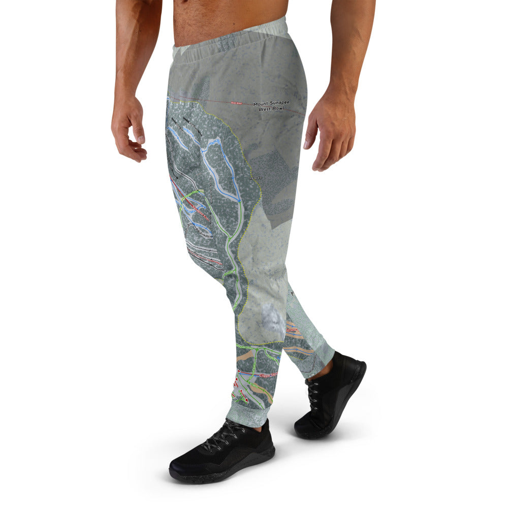 Mount Sunapee, New Hampshire Ski Trail Map Men's Mid-Layer - Powderaddicts