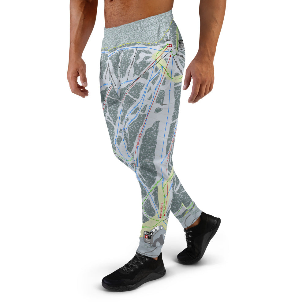 Showdown, Montana Ski Trail Map Men's Mid-Layer - Powderaddicts