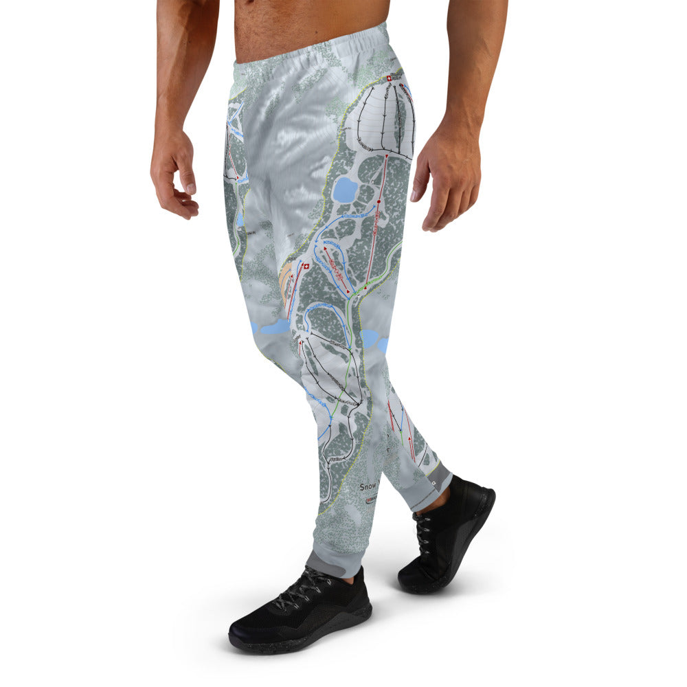 Snow Valley, California Ski Trail Map Men's Mid-Layer - Powderaddicts