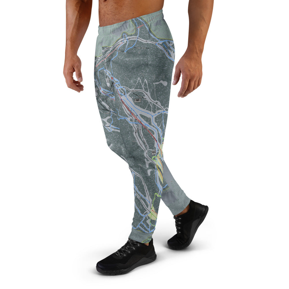 Panorama, British Columbia Ski Trail Map Men's Mid-Layer - Powderaddicts
