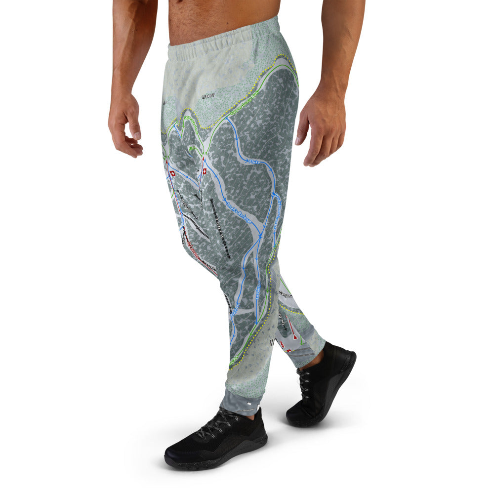 Whaleback Mountain, New Hampshire Ski Trail Map Men's Mid-Layer - Powderaddicts