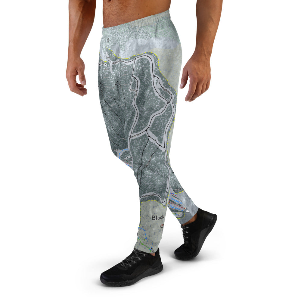 Black Mountain, Maine Ski Trail Map Men's Mid-Layer - Powderaddicts