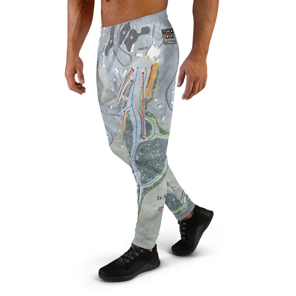 Ski Big Bear, Pennsylvania Ski Trail Map Men's Mid-Layer - Powderaddicts