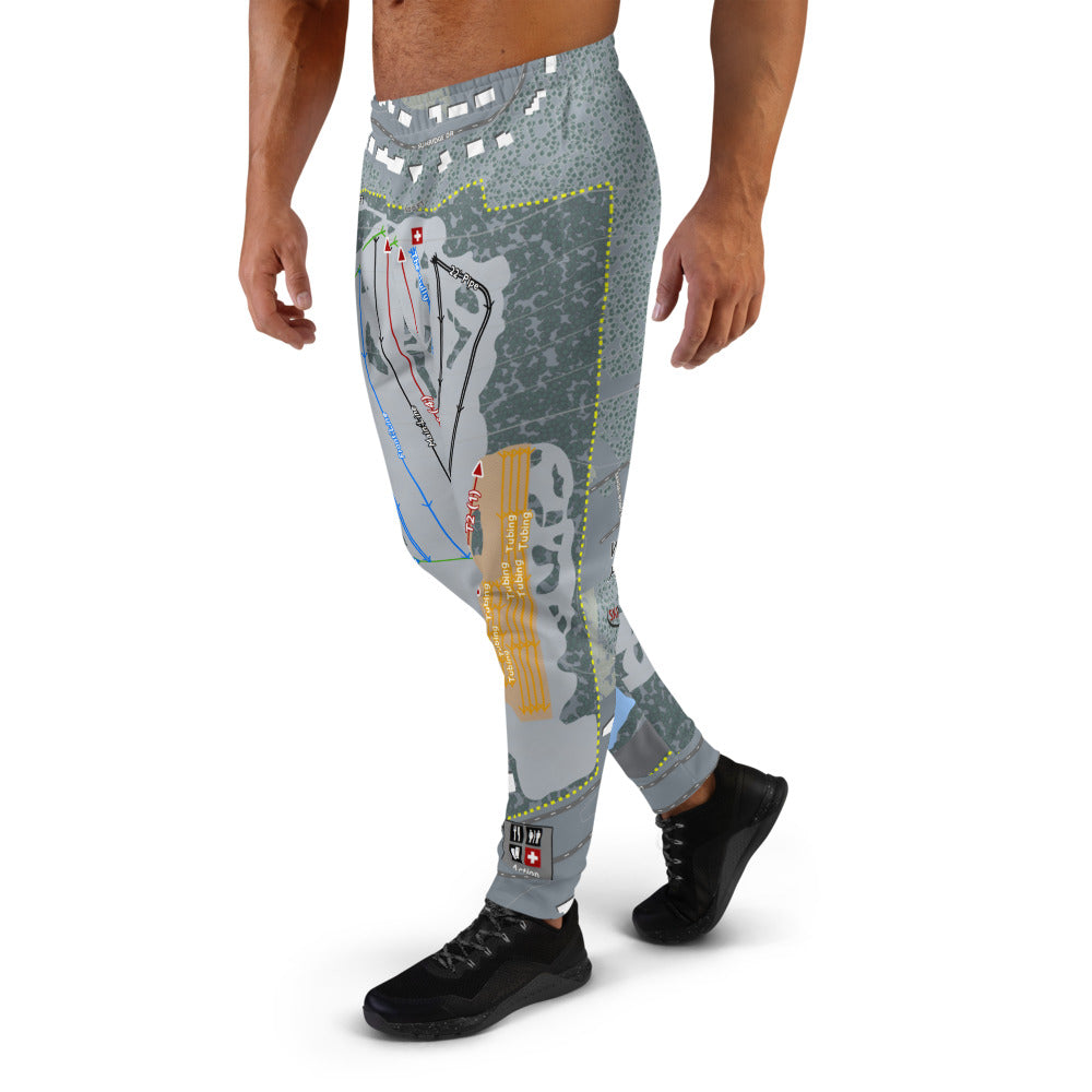 Woodward, Utah Ski Trail Map Men's Mid-Layer - Powderaddicts