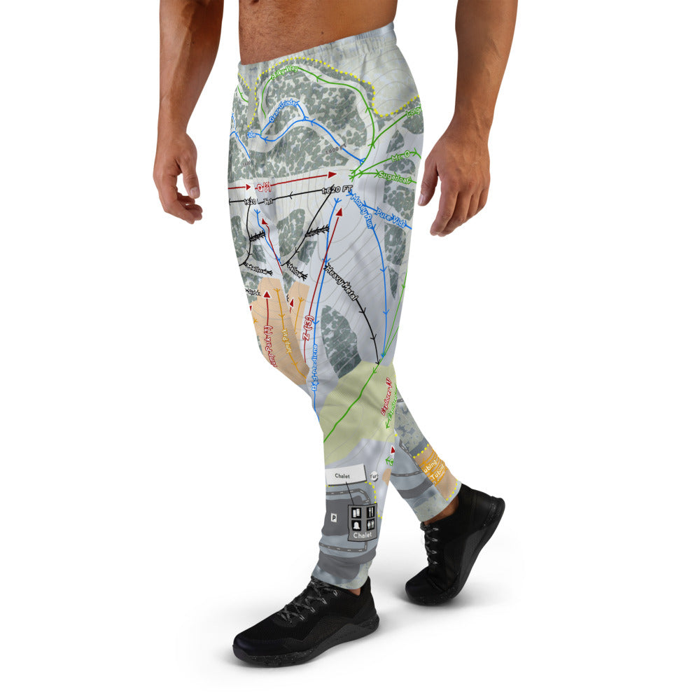 Detroit Mountain, Minnesota Ski Trail Map Men's Mid-Layer - Powderaddicts