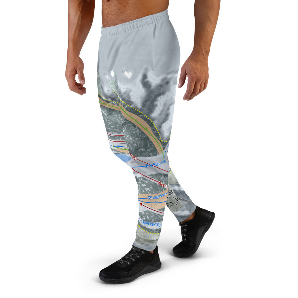 Mount Kato, Minnesota Ski Trail Map Men's Mid-Layer - Powderaddicts