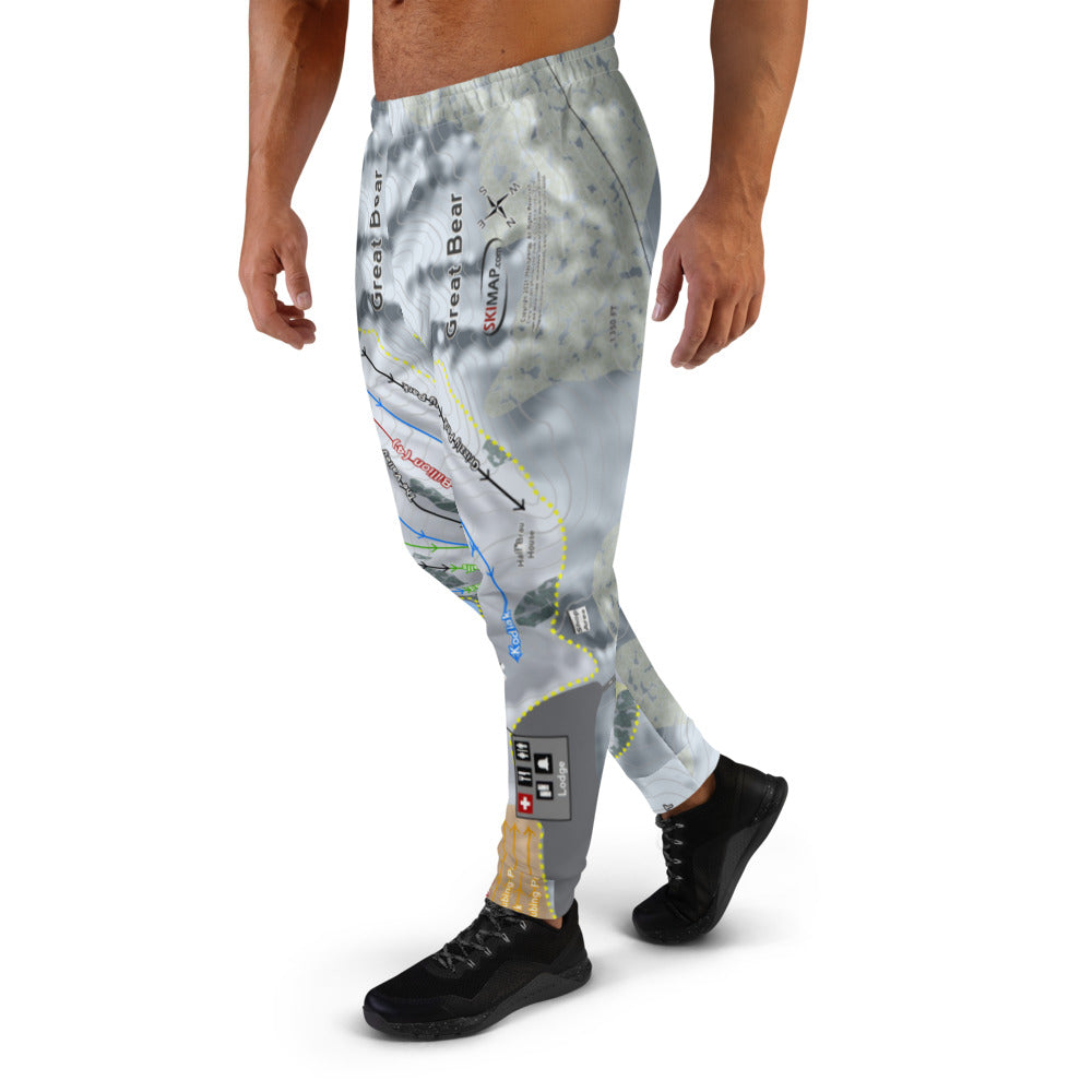 Great Bear, South Dakota Ski Trail Map Men's Mid-Layer - Powderaddicts