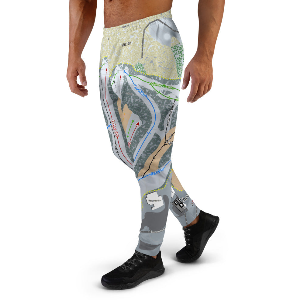 Christmas Mountain, Wisconsin Ski Trail Map Men's Mid-Layer - Powderaddicts