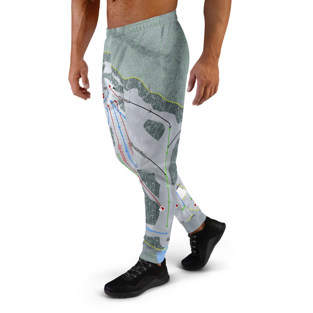 Hidden Valley, Missouri Ski Trail Map Men's Mid-Layer - Powderaddicts