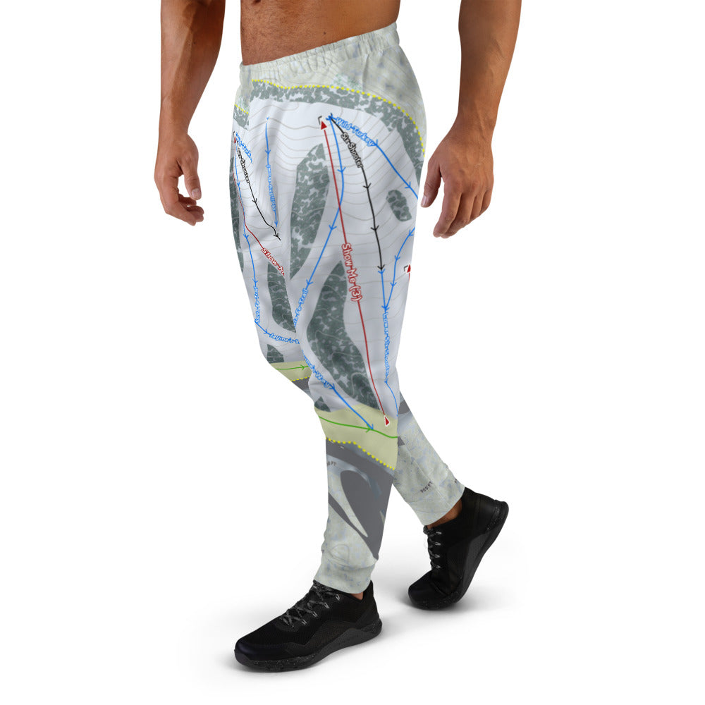 Snow Creek, Missouri Ski Trail Map Men's Mid-Layer - Powderaddicts