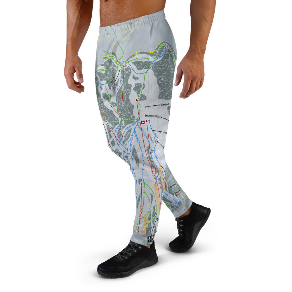 Kelly Canyon, Idaho Ski Trail Map Men's Mid-Layer - Powderaddicts