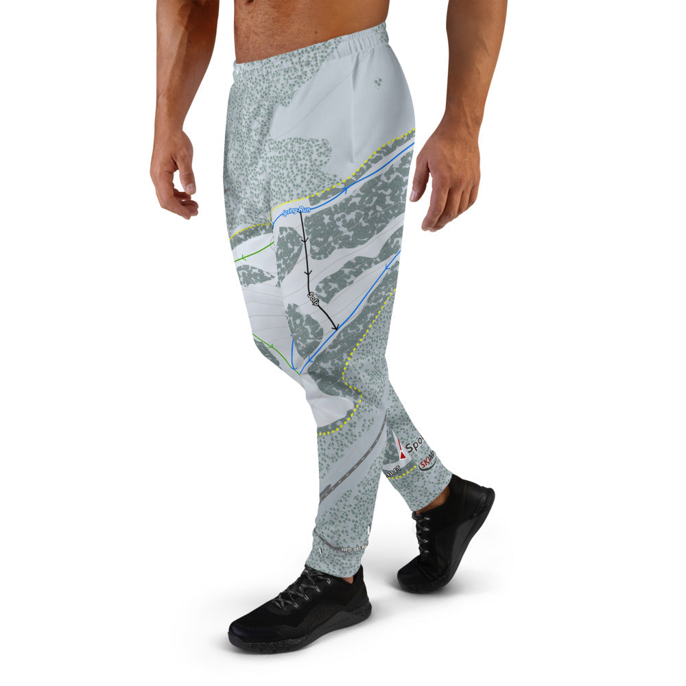 Spout Springs, Oregon Ski Trail Map Men's Mid-Layer - Powderaddicts