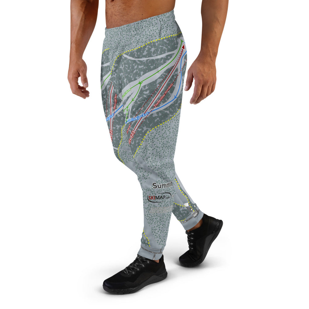 Summit, Oregon Ski Trail Map Men's Mid-Layer - Powderaddicts