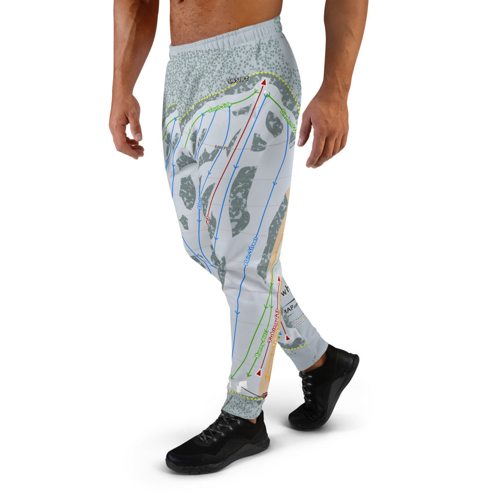 Snowhaven, Idaho Ski Trail Map Men's Mid-Layer - Powderaddicts