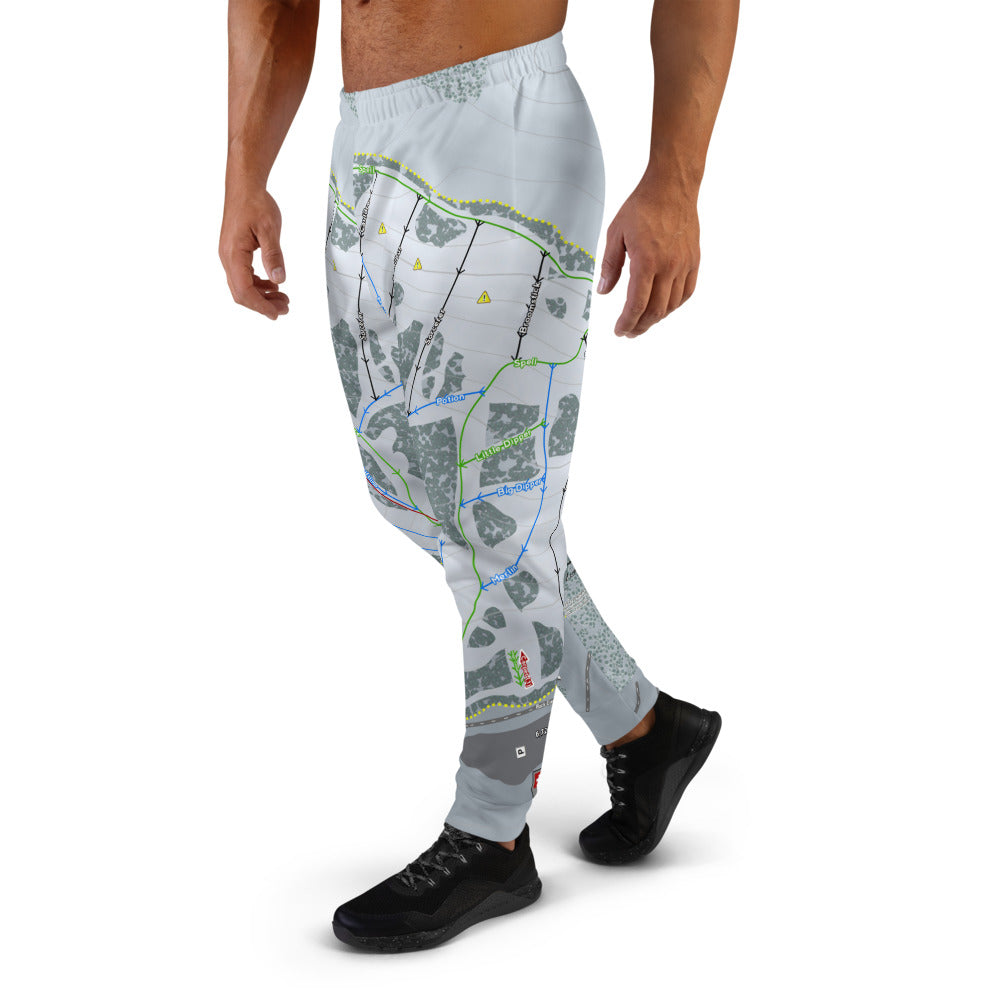 Magic Mountain, Idaho Ski Trail Map Men's Mid-Layer - Powderaddicts