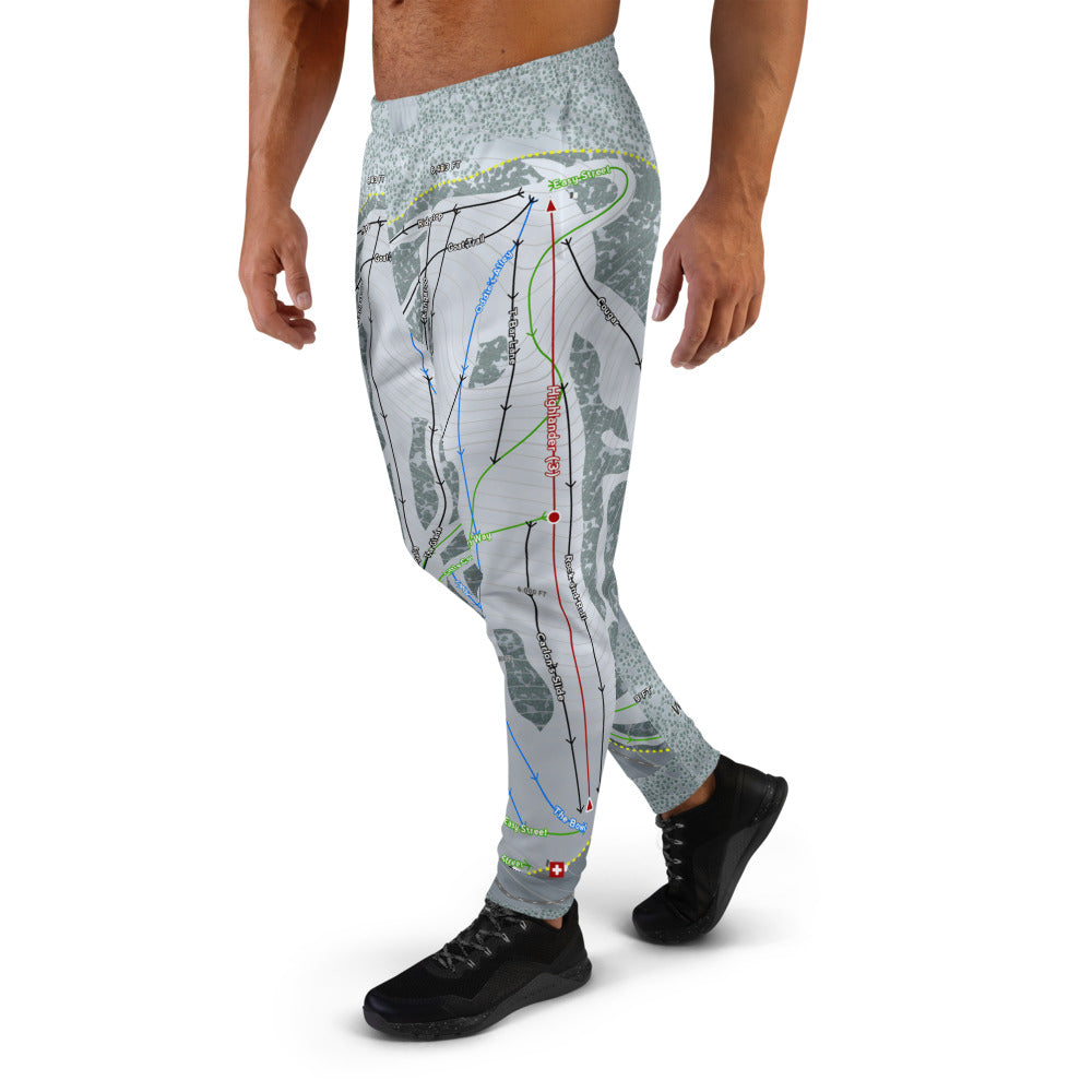 Warner Canyon, Oregon Ski Trail Map Men's Mid-Layer - Powderaddicts