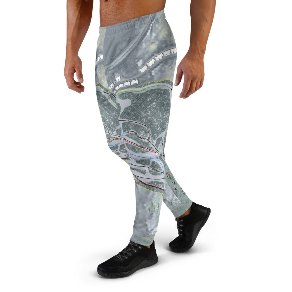 Bousquet, Massachusetts Ski Trail Map Men's Mid-Layer - Powderaddicts