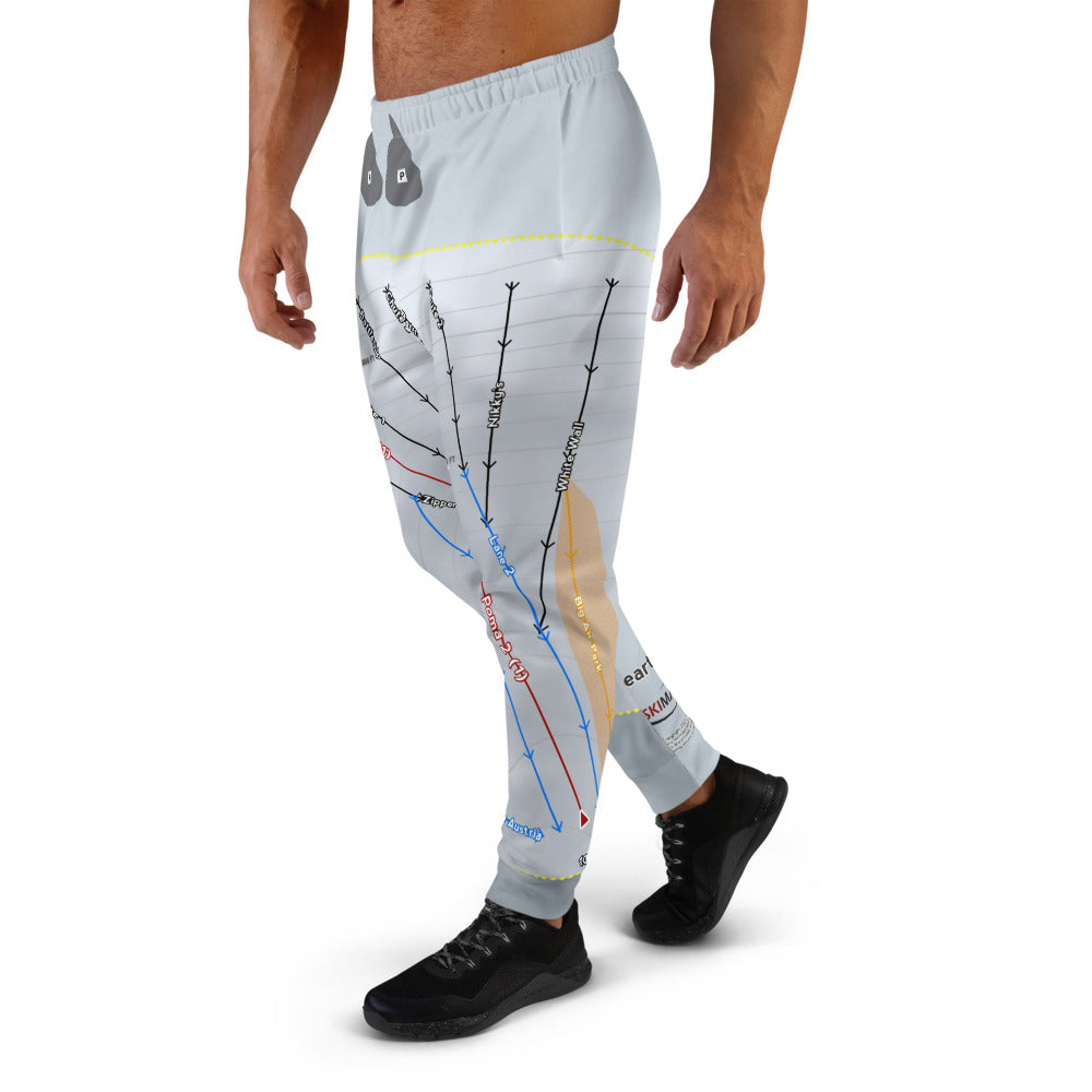 Beartooth Basin, Wyoming Ski Trail Map Men's Mid-Layer - Powderaddicts