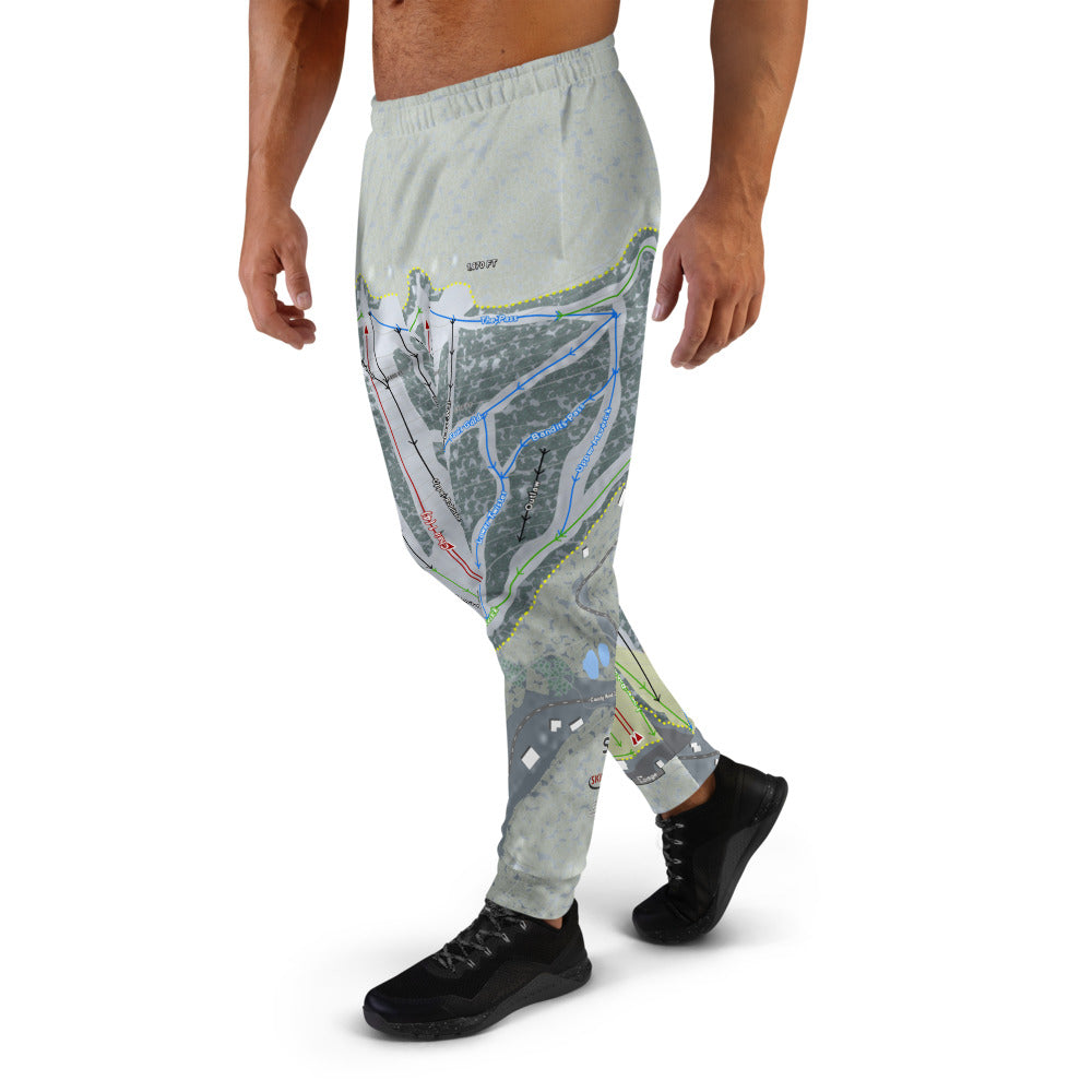 Swain, New York Ski Trail Map Men's Mid-Layer - Powderaddicts