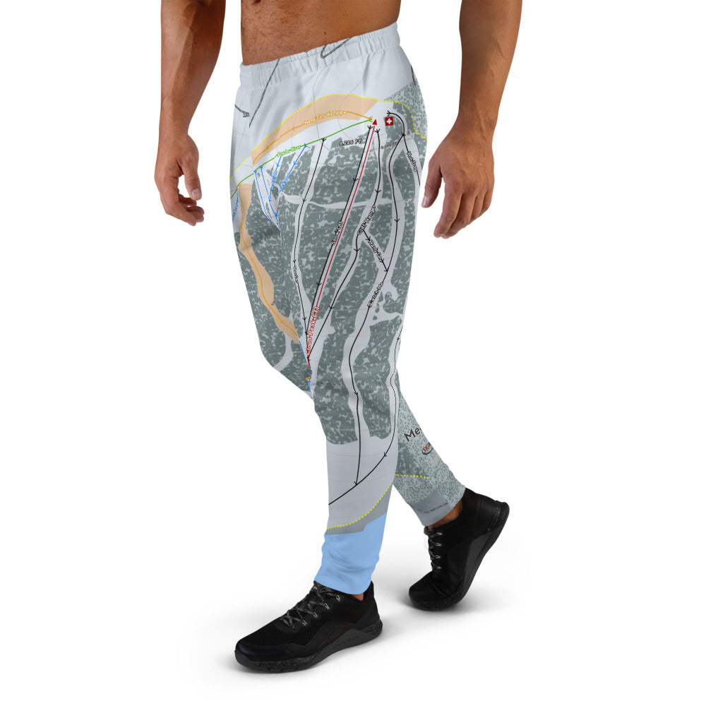 Meadowlark, Wyoming Ski Trail Map Men's Mid-Layer - Powderaddicts