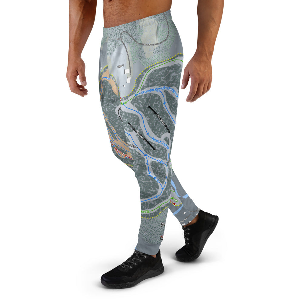 Suicide Six, Vermont Ski Trail Map Men's Mid-Layer - Powderaddicts