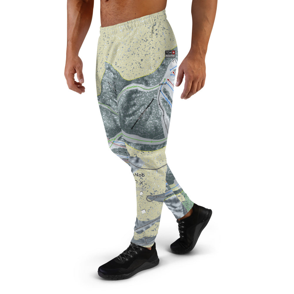 Nub' s Nob, Michigan Ski Trail Map Men's Mid-Layer - Powderaddicts